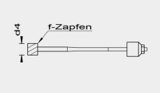 TZ Welle mit festem Zapfen zu HM Entgrater 2-seitig