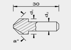 TZ HM Entgrater 1-seitig ohne Bohrung