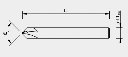 HM NC-Entgrater 90° zylindrisch